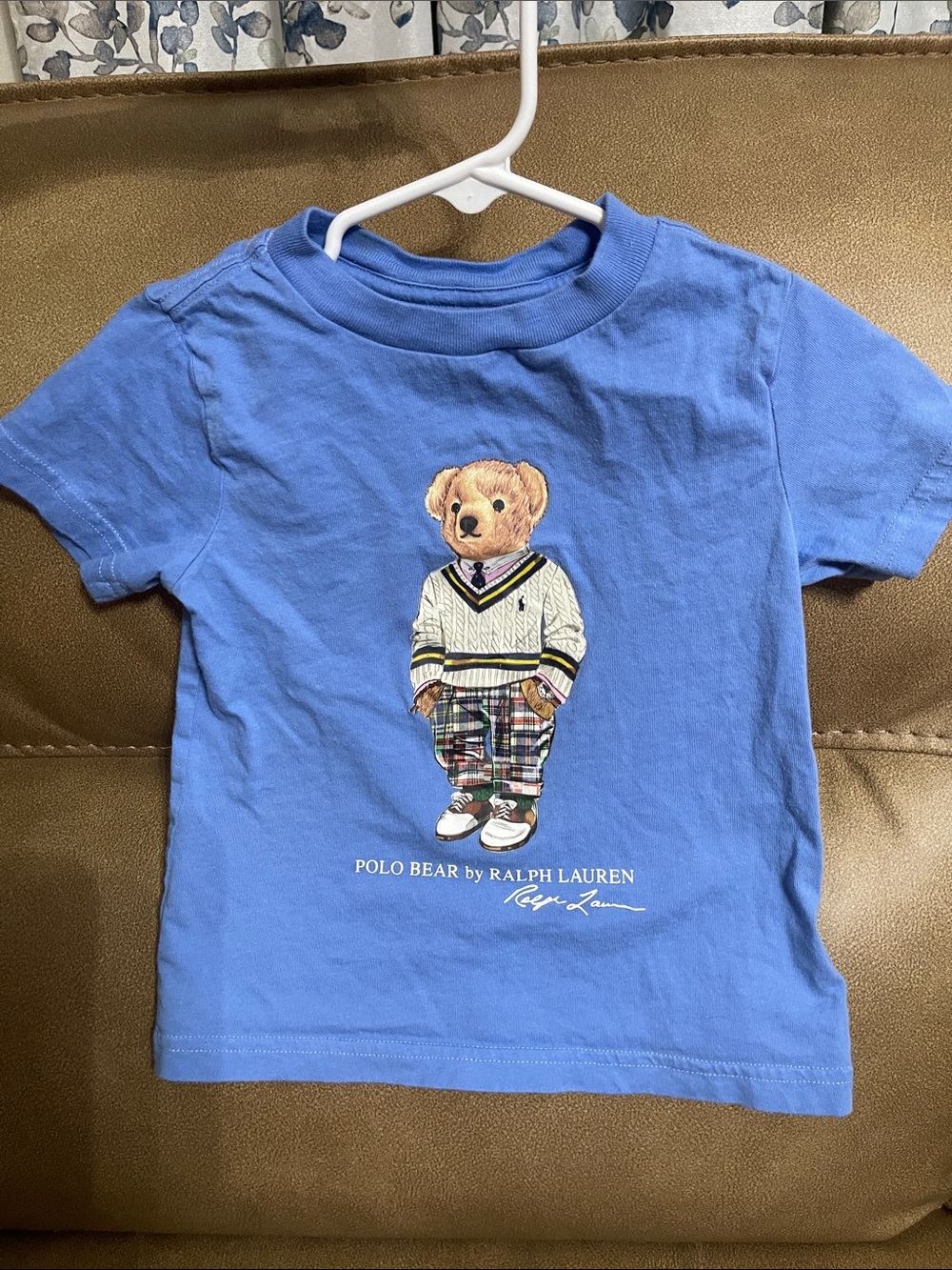 Ralph Lauren Blue Polo Bear Graphic Tee